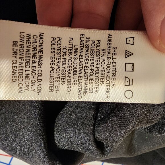 Dress the Population Ruth Midi Assymetrical Dress NWOT Black Med - Picture 8 of 10